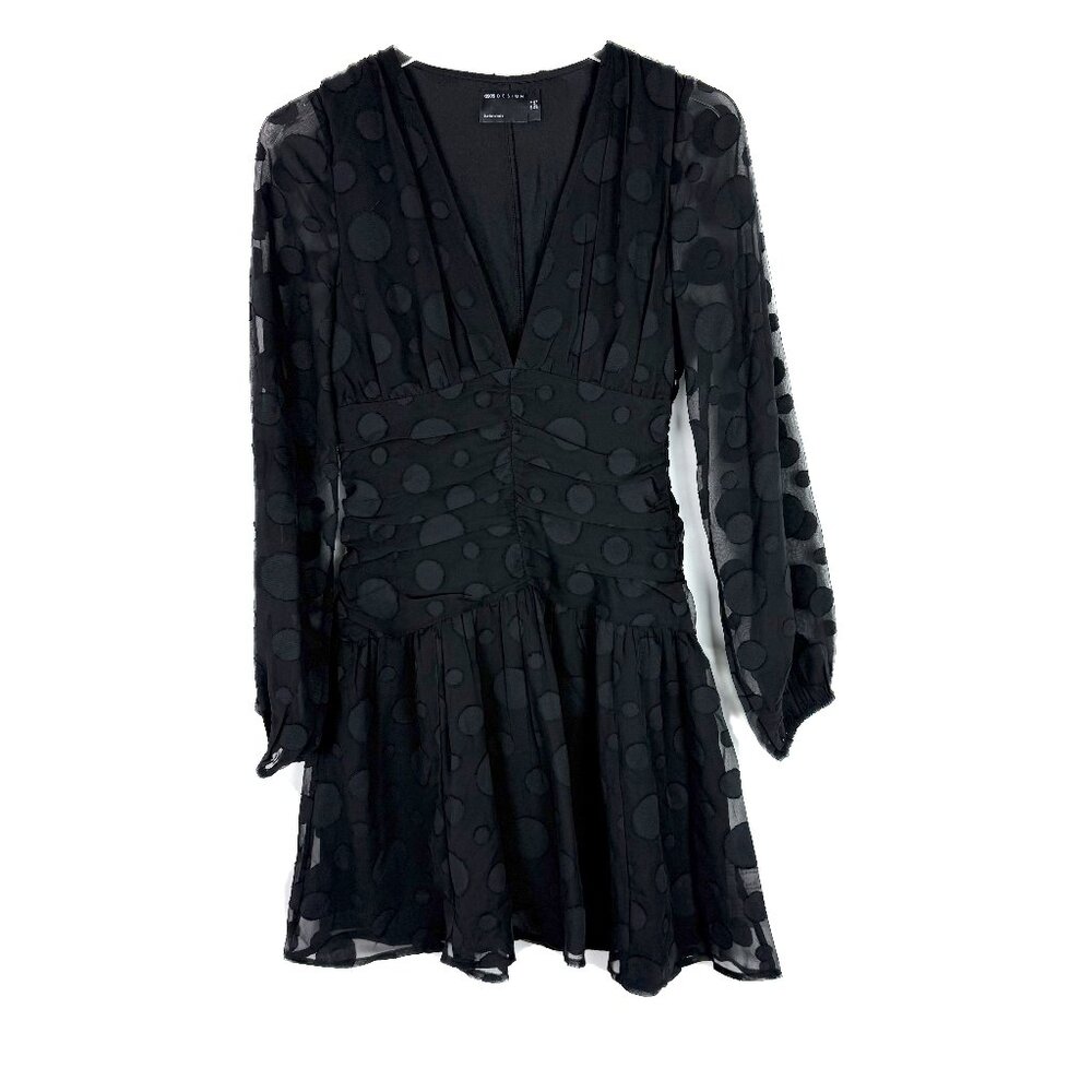 ASOS Black Polka Dot Mini Dress